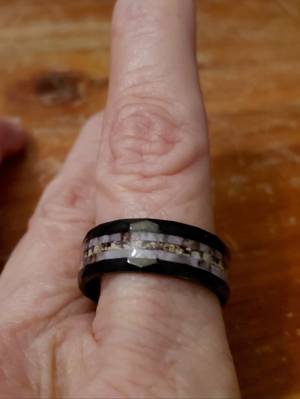 New Retired Sundance "WILD COUNTRY" RING SIZE 10 BLACK TITANIUM